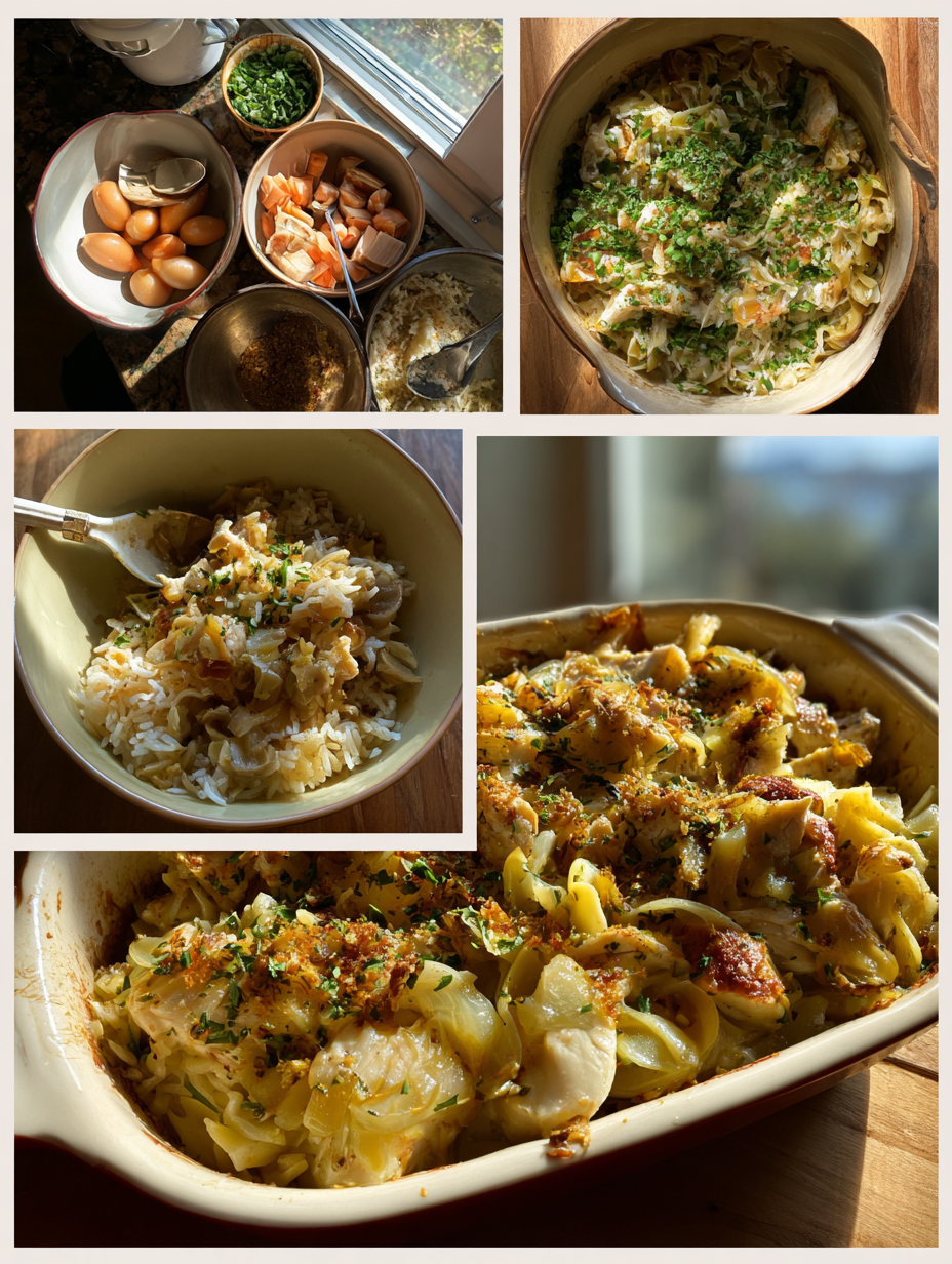 Steps for French Onion Chicken Rice Bake  Comforting Weeknight Meal
