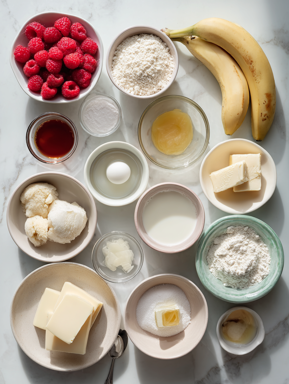 Ingredients for Raspberry Banana Smoothie A Burst of Flavor and Nutrition