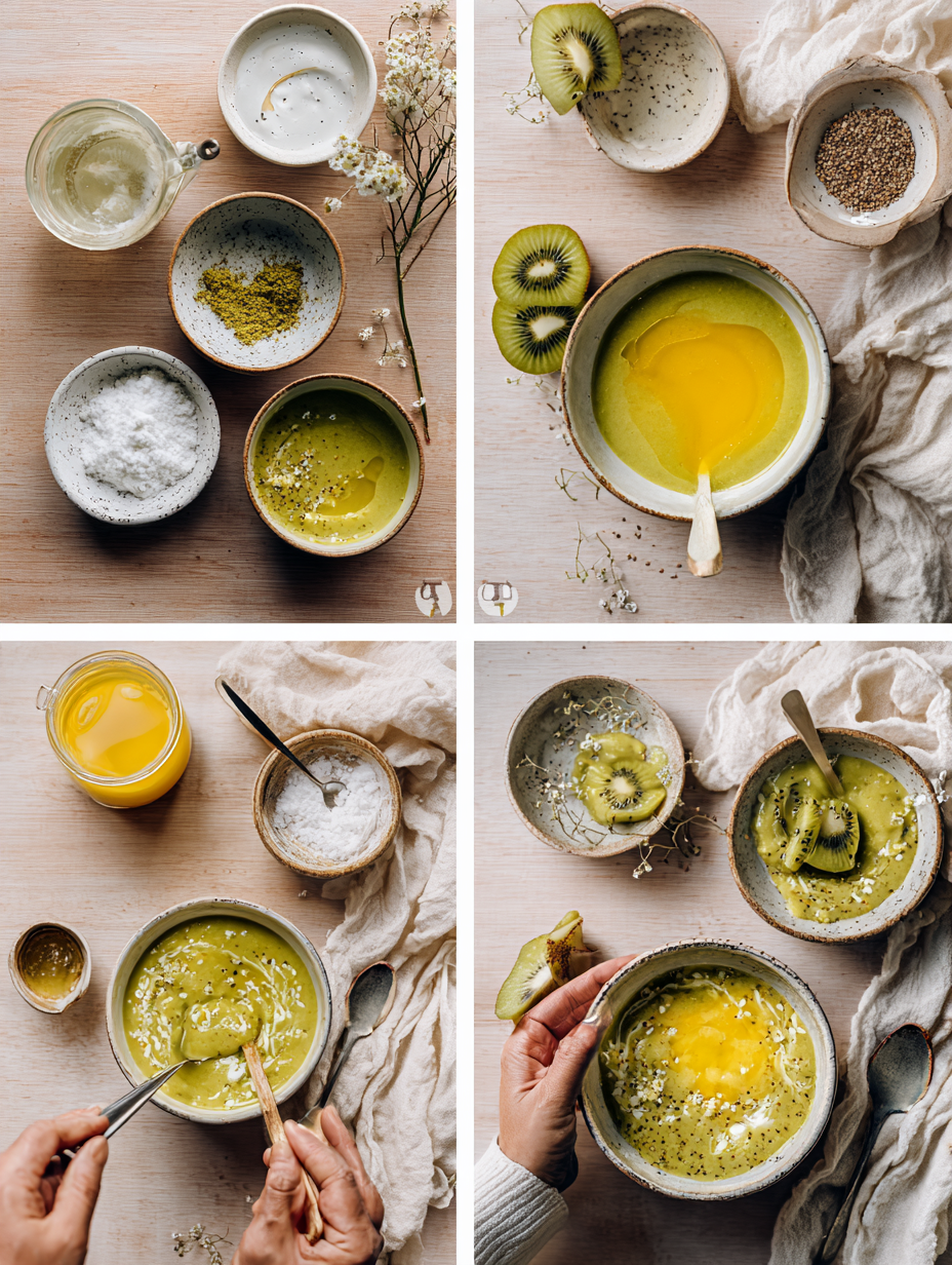 Step by step instructions for Indulge in the Vibrant Flavors of Kiwi A Refreshing Kiwi Smo