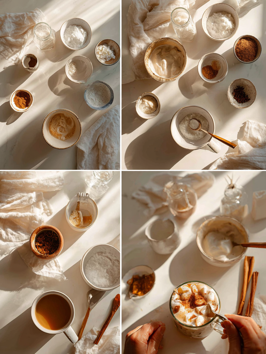 Step by step instructions for Chai Iced Latte Recipe Spiced Creamy Tea Drink