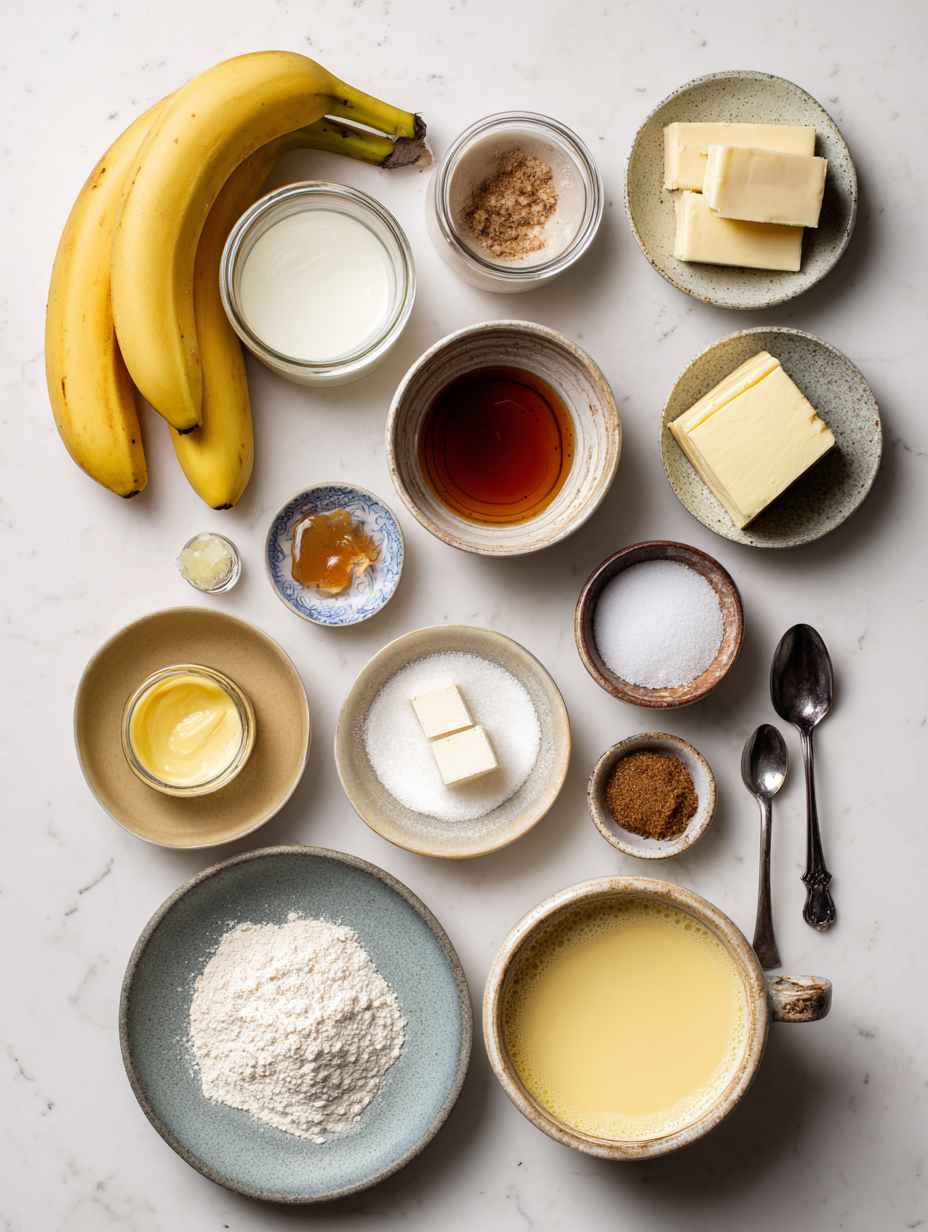 Ingredients for Creamy Summer Delight Peach Banana Smoothie Recipe