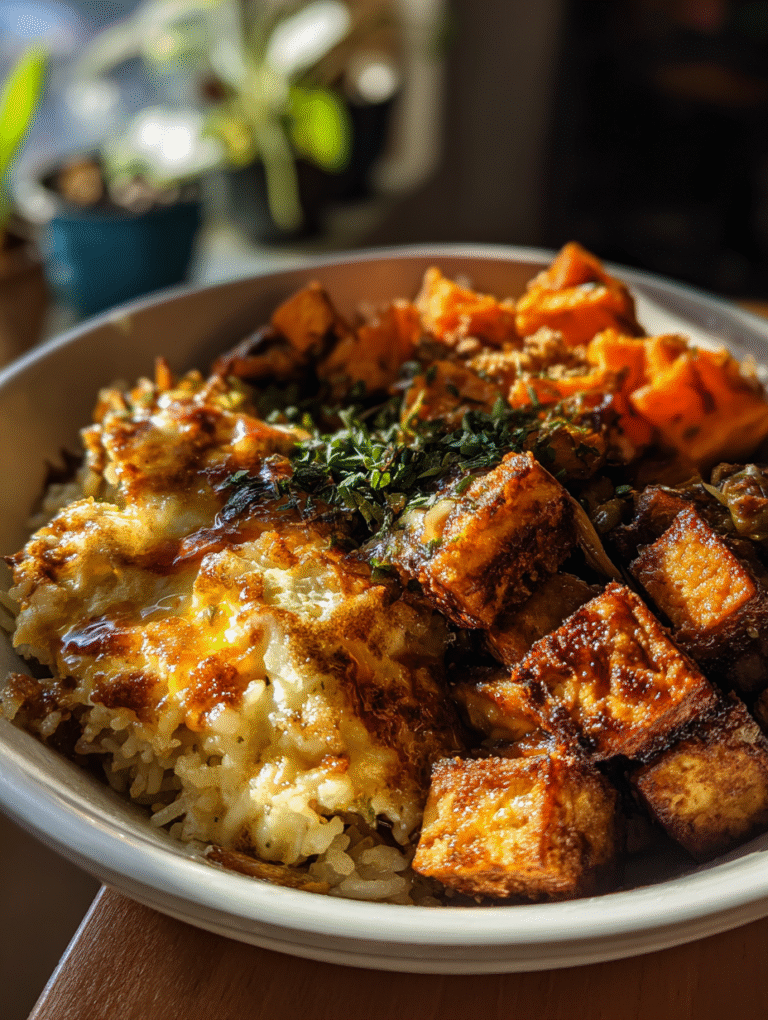 Nutritious Tofu Sweet Potato Meal Prep