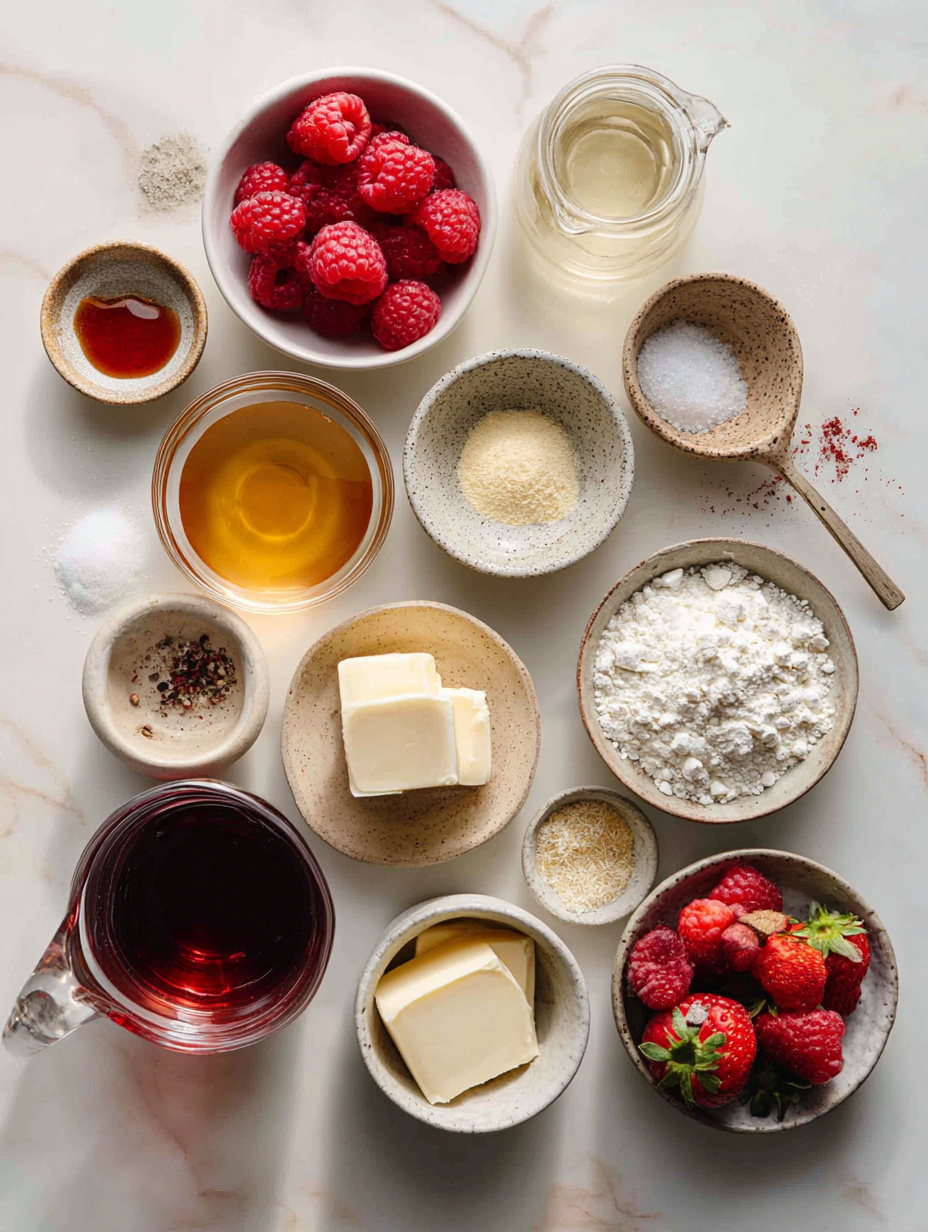 Ingredients for Refreshing Raspberry Iced Tea Recipe Elevate Your Refreshmen