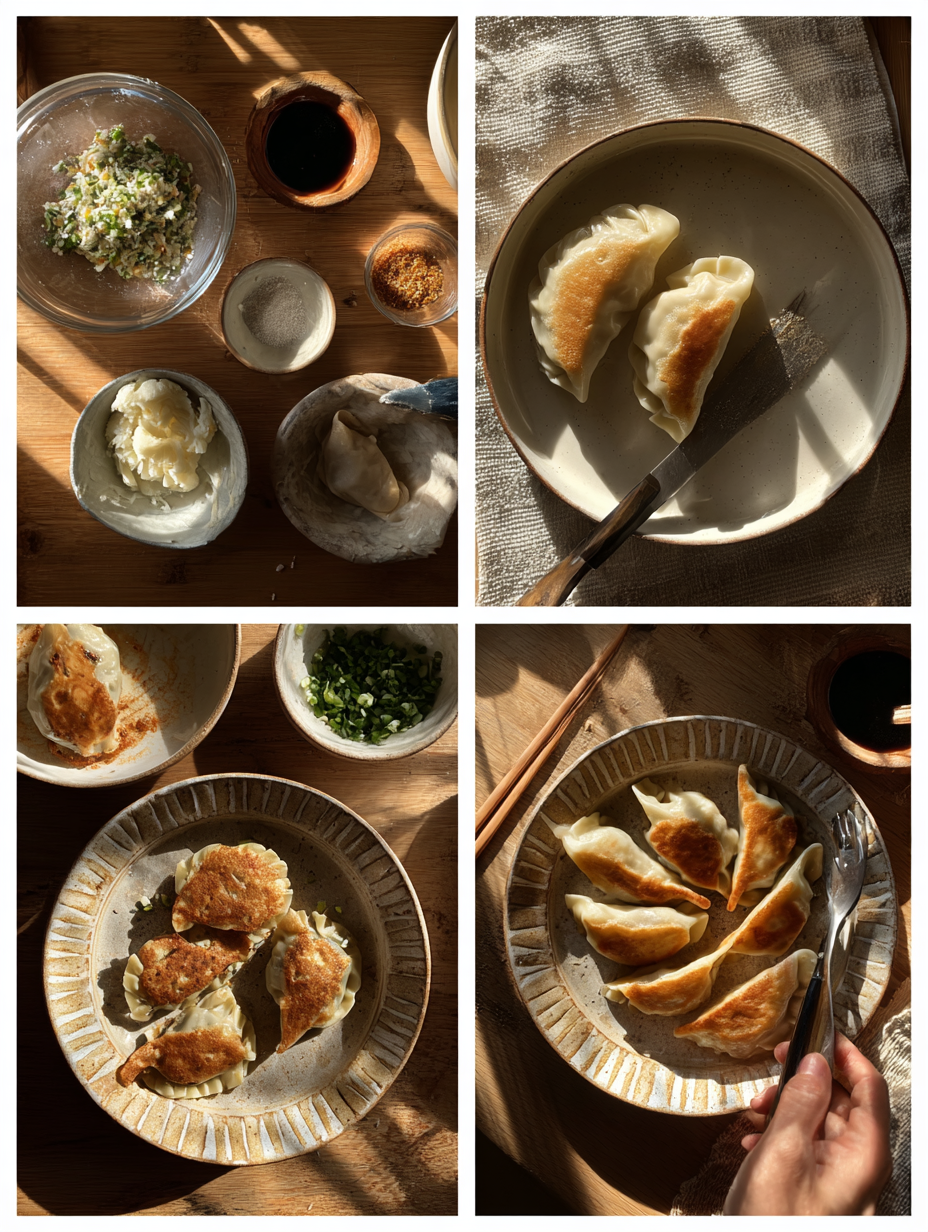 Steps for Trader Joes Dumpling Bake Recipe Easy Copycat Lunch