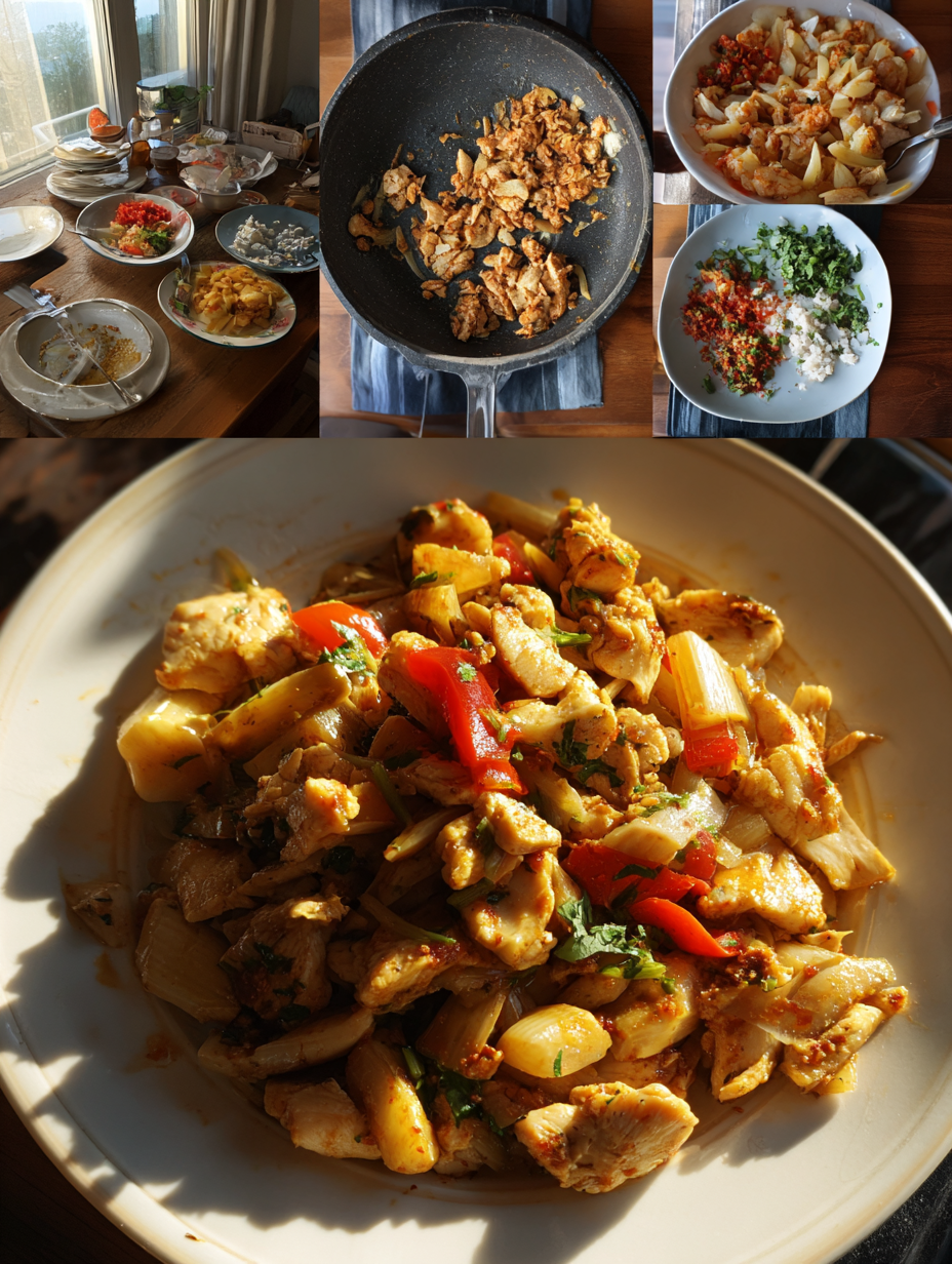 Steps for Mediterranean Chicken Stir-Fry  Quick 20-Minute Meal