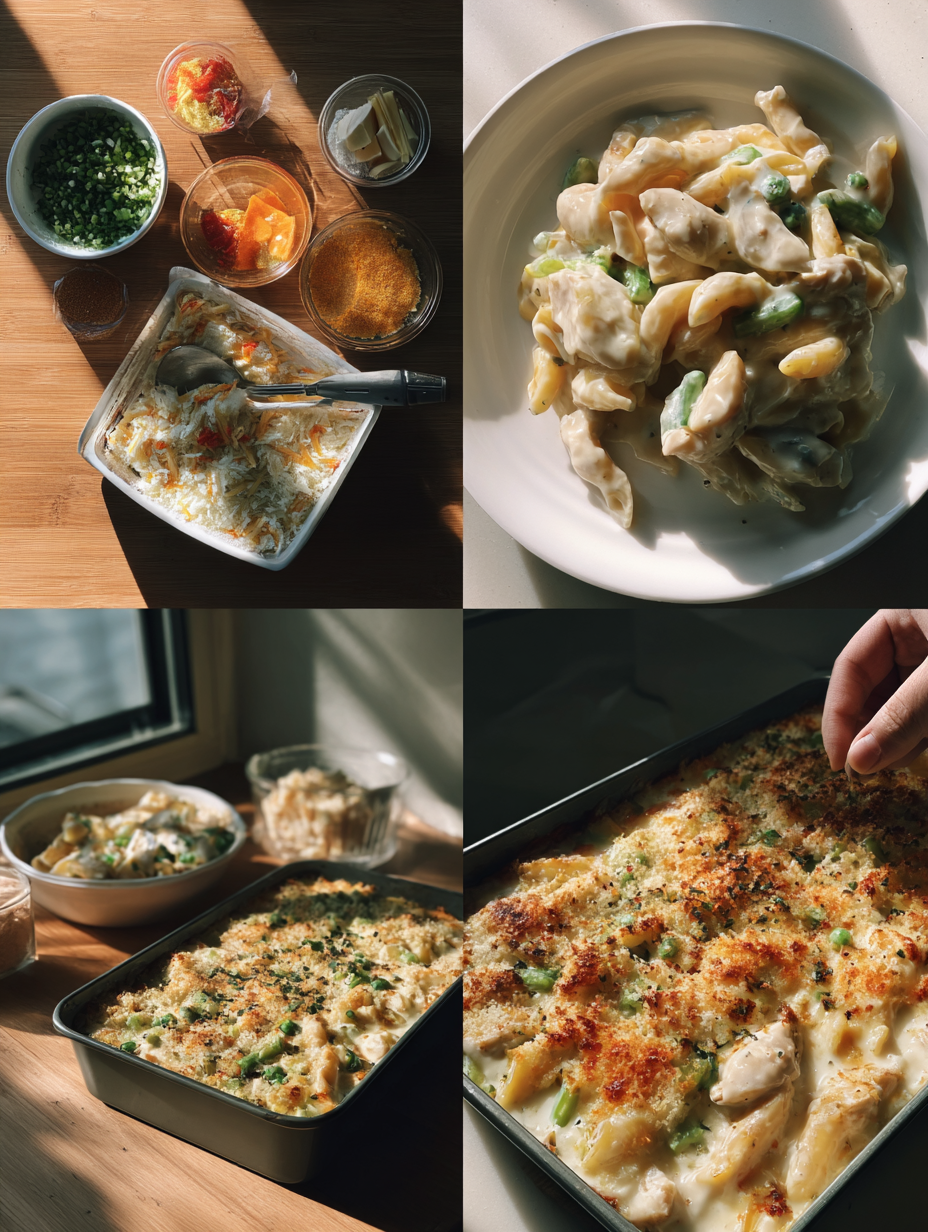 Steps for High Protein Alfredo Bake  Creamy Comfort Food Delight