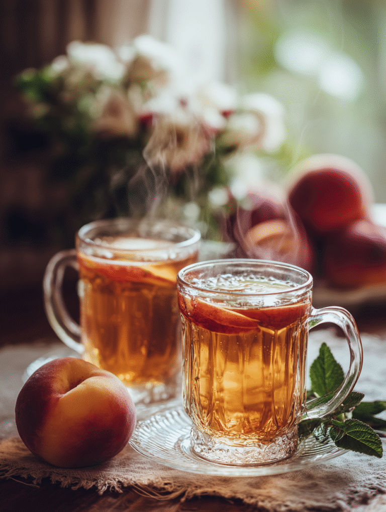 Indulge in the Refreshing Peach Iced Tea Magic
