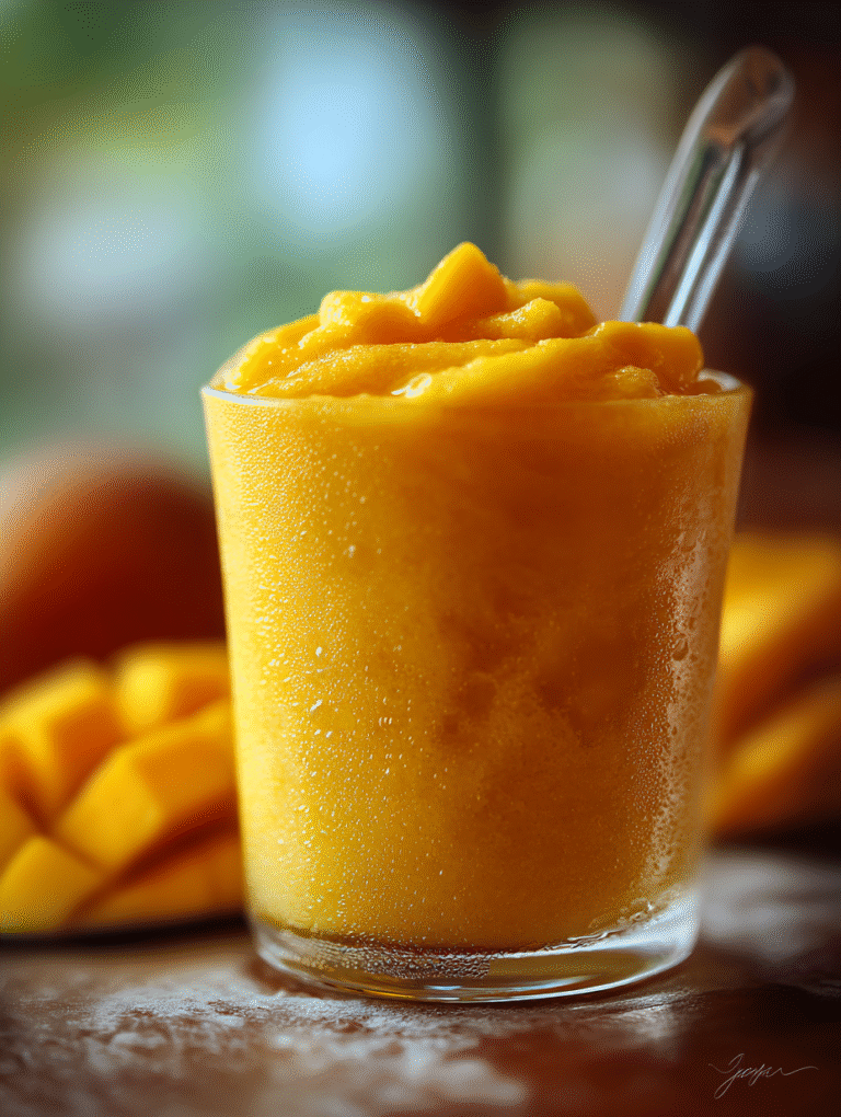 Mango Slushie Recipe A Tropical Escape in a Glass