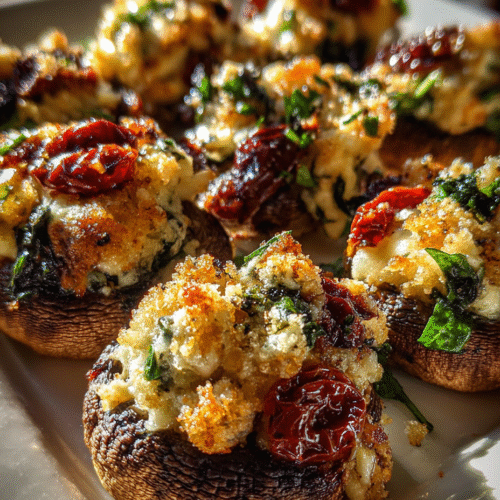 Boursin Stuffed Mushrooms Recipe Easy Party Appetizer