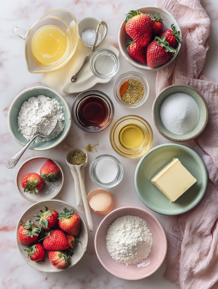 Ingredients for Strawberry Pineapple Smoothie Recipe
