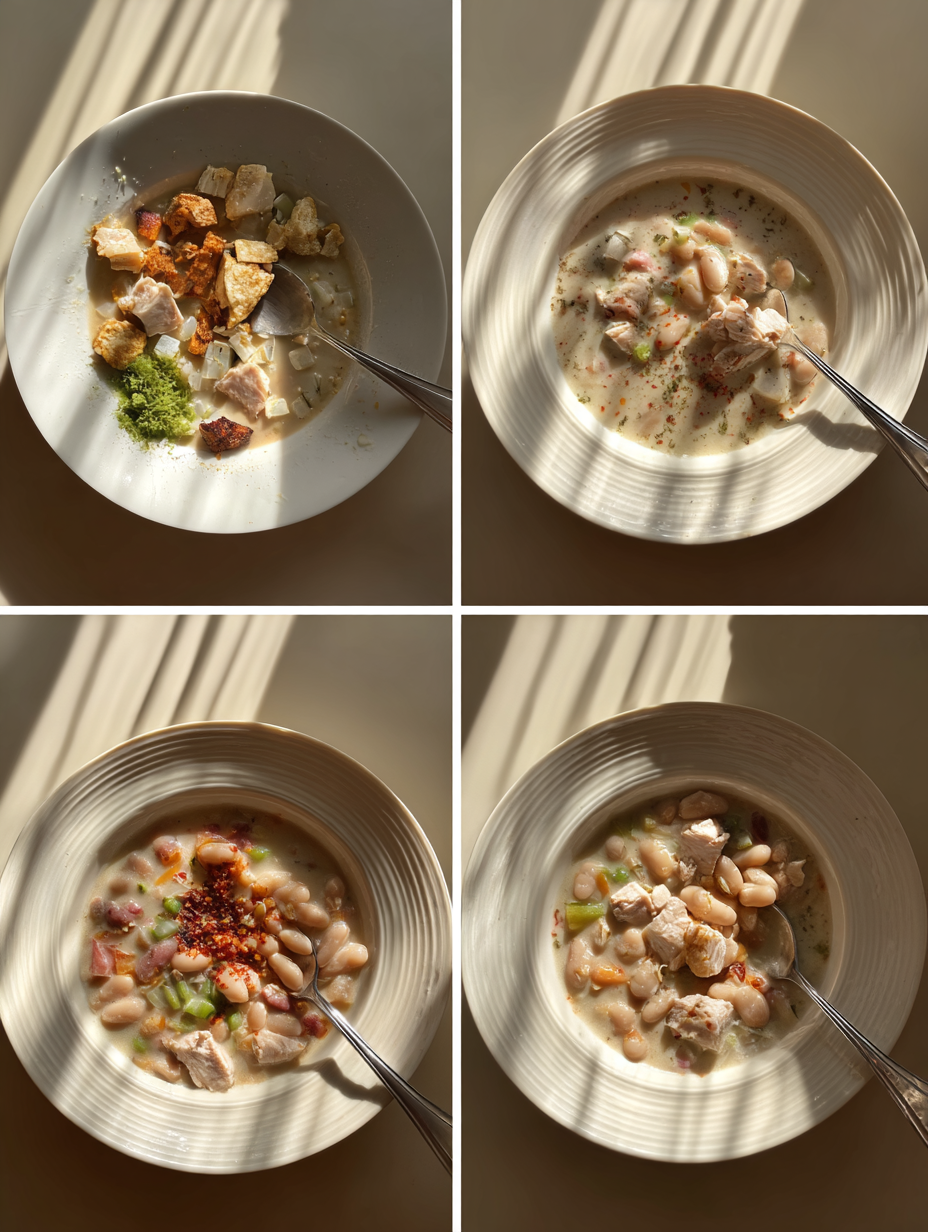 Steps for Creamy White Chicken Chili  Quick  Comforting Meal