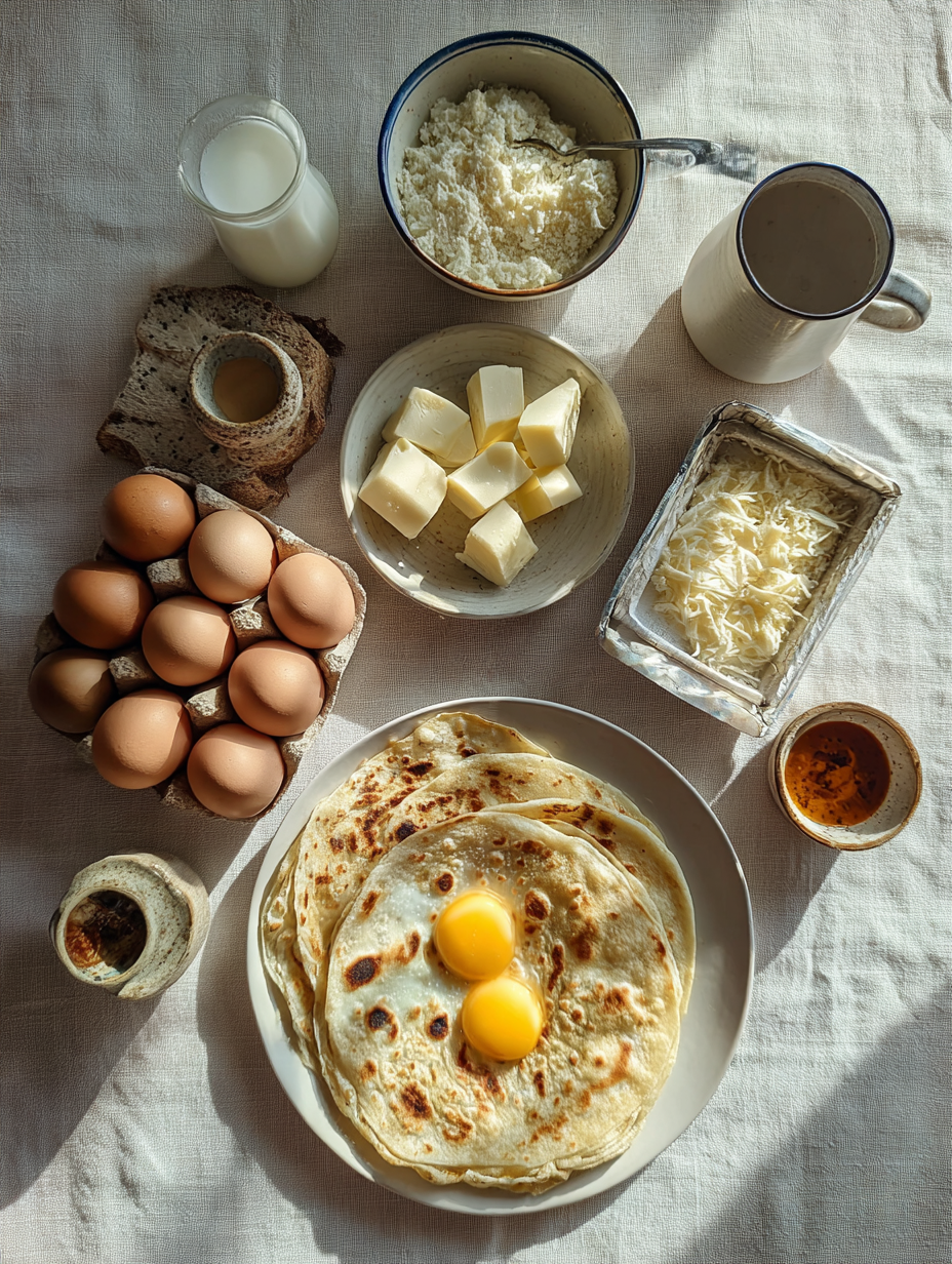 Ingredients for Keto Crunchwraps  Low-Carb  High Protein Delight