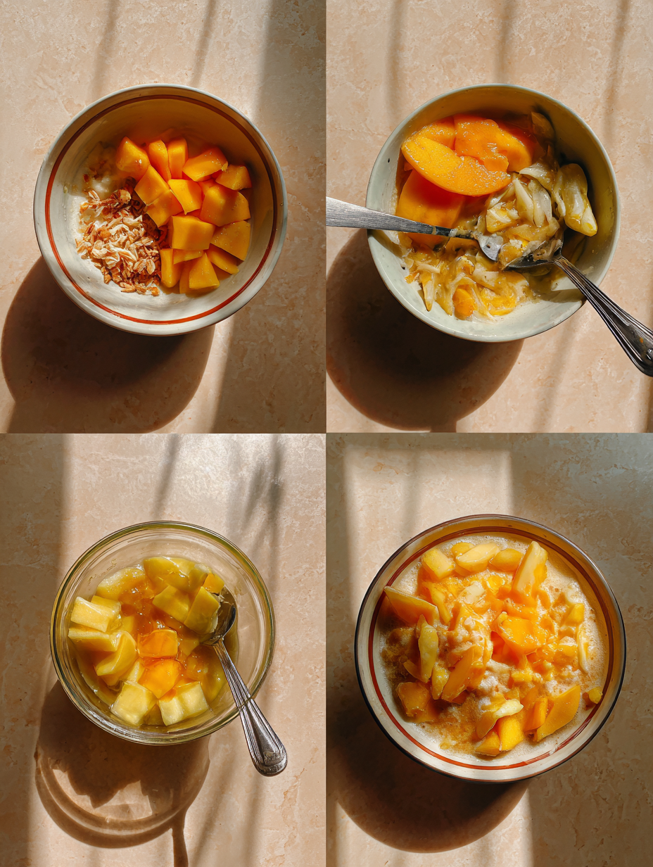 Step by step instructions for Mango Slushie Recipe A Tropical Escape in a Glass