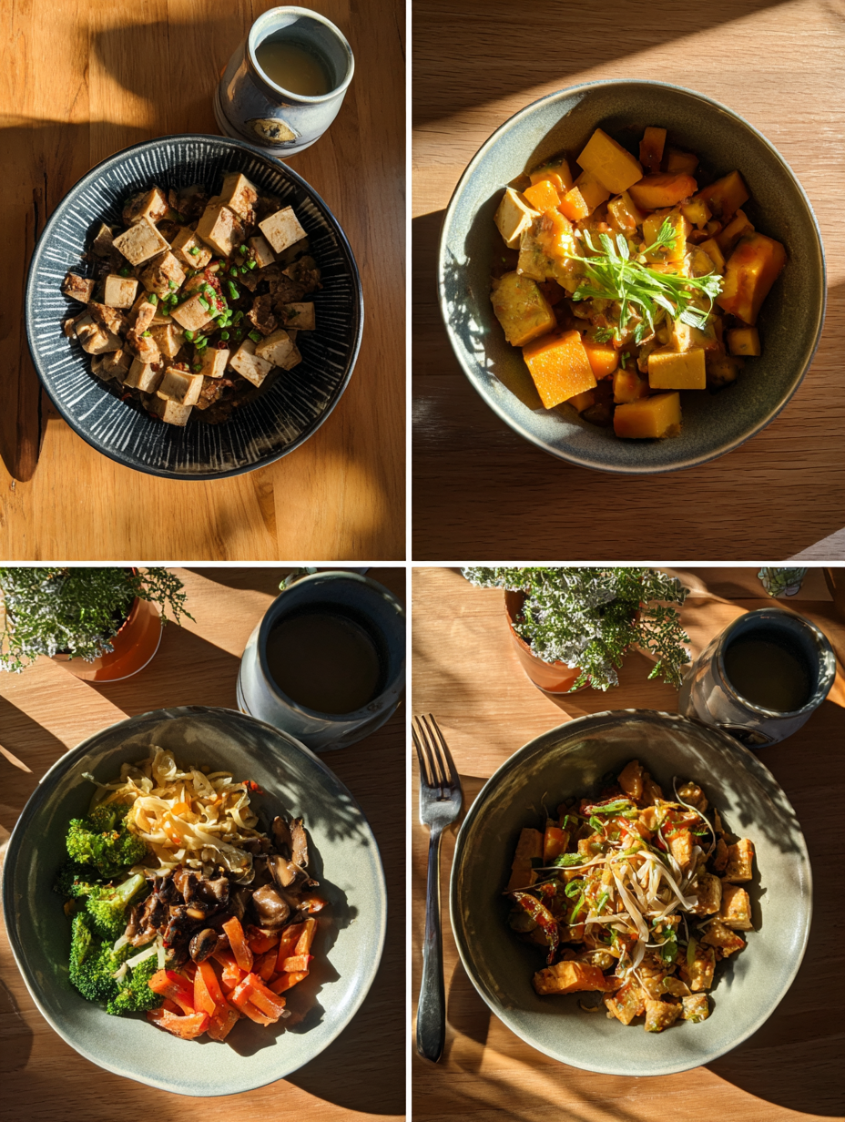 Steps for Nutritious Tofu  Sweet Potato Meal Prep