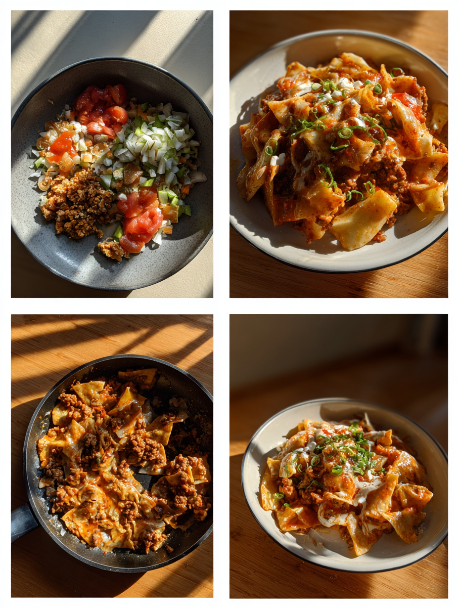 Steps for Ground Beef Enchilada Skillet  Family Friendly Comfort Meal