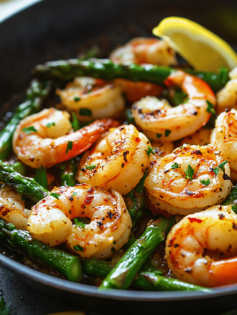 One Pan Shrimp and Asparagus