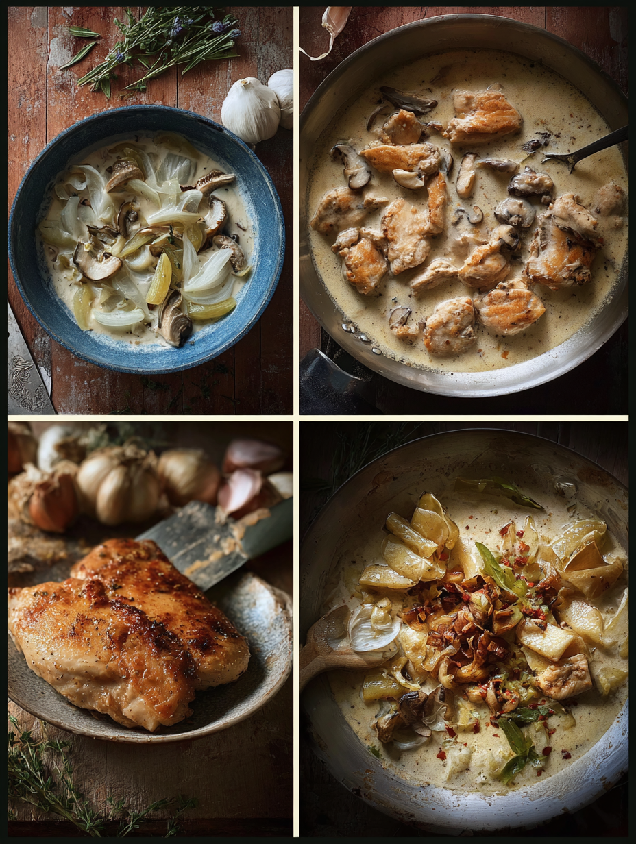 Steps for Quick 30-Minute Creamy Garlic Chicken