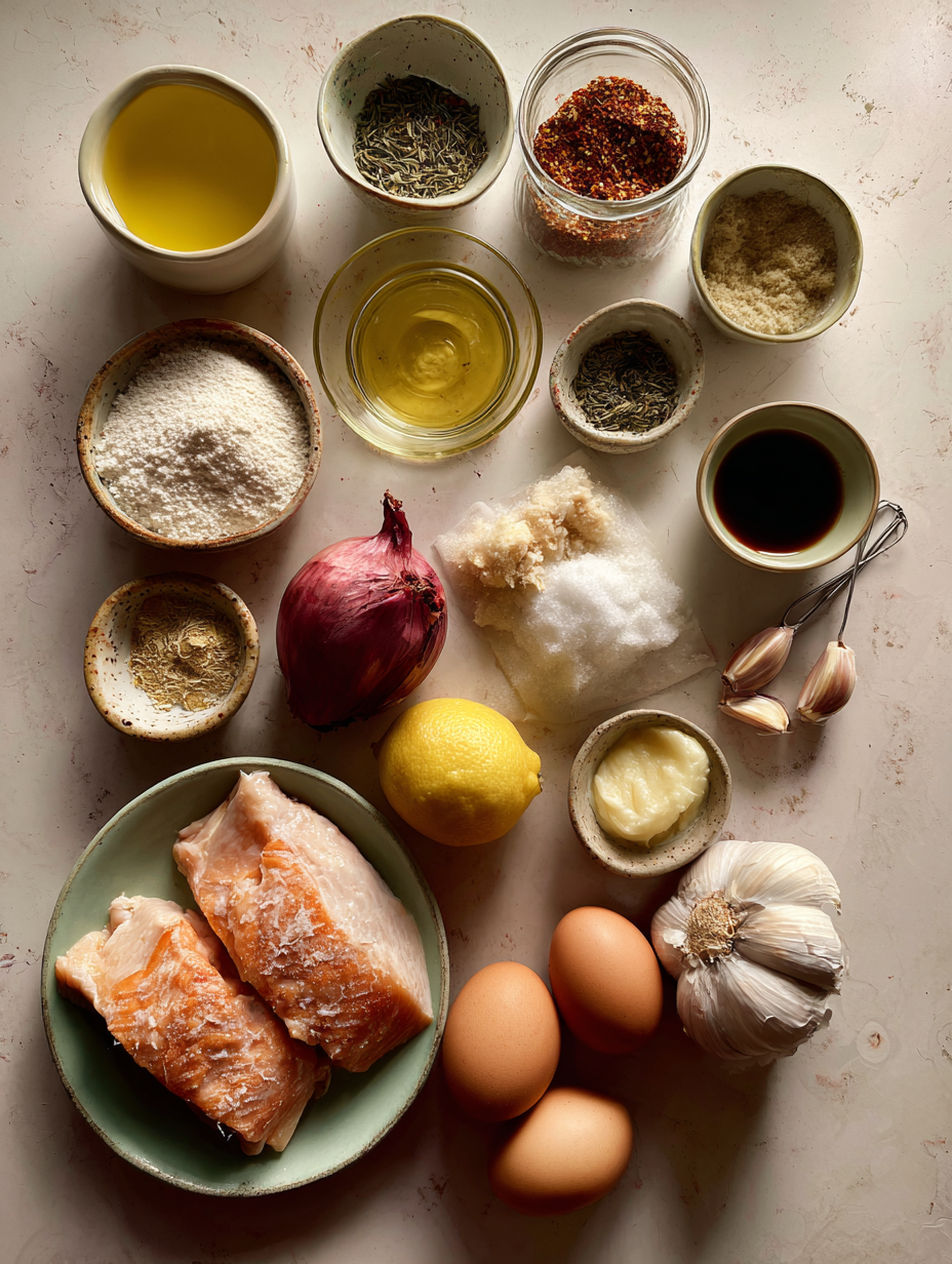 Ingredients for Quick 30-Minute Lemon Herb Grilled Chicken