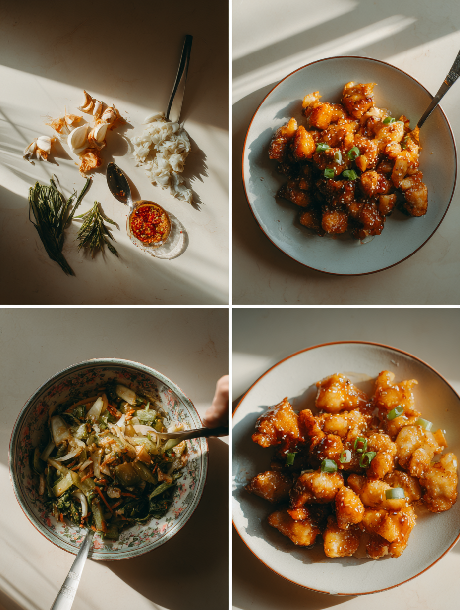 Steps for One Pan Honey Garlic Chicken