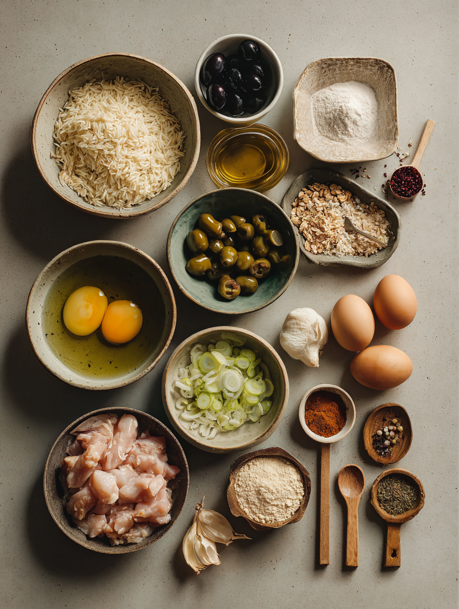 Ingredients for 30-Minute Chicken and Rice Casserole