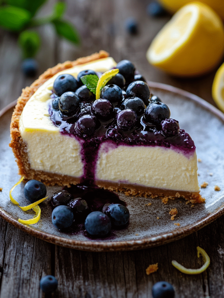 Lemon Blueberry Cheesecake