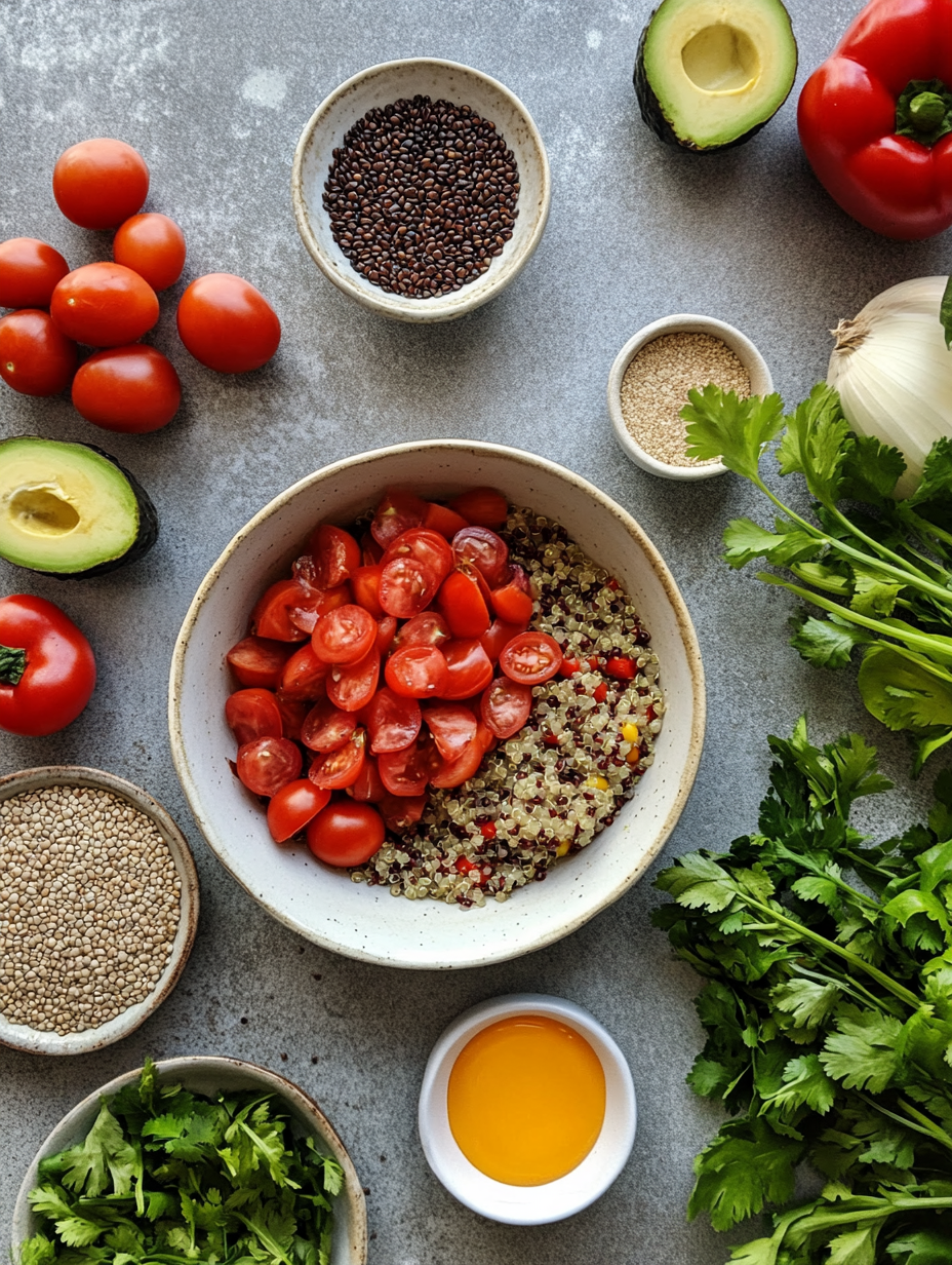 Ingredients for One Pan Mexican Quinoa