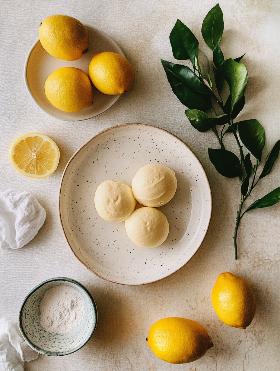 Ingredients for No Bake Lemon Cheesecake
