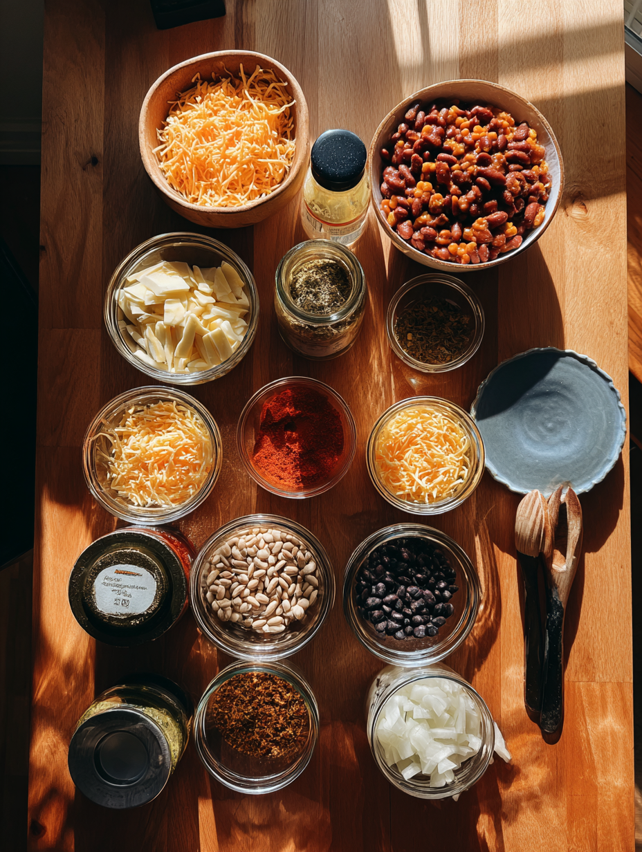 Ingredients for Quick 30-Minute Vegetarian Chili