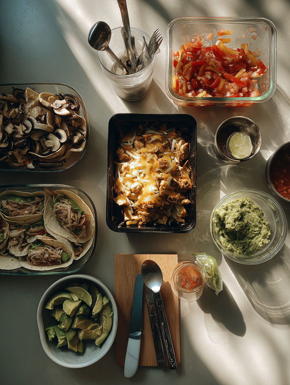 Ingredients for Quick Chicken Fajitas in 30 Minutes
