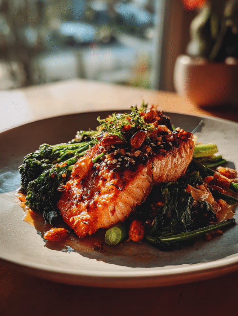 One Pan Teriyaki Salmon and Veggies