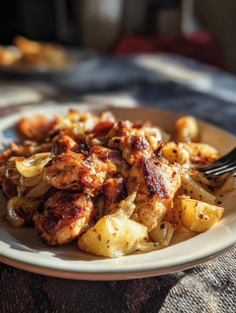 One Pan Honey Garlic Chicken
