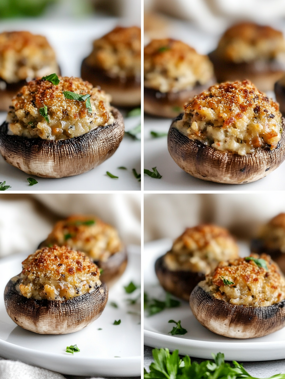 Steps for Easy Air Fryer Stuffed Mushrooms