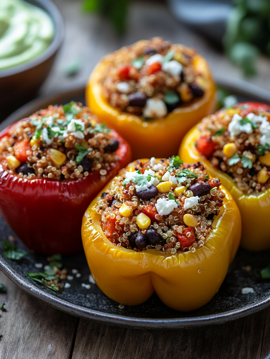 Gourmet Air Fryer Stuffed Peppers