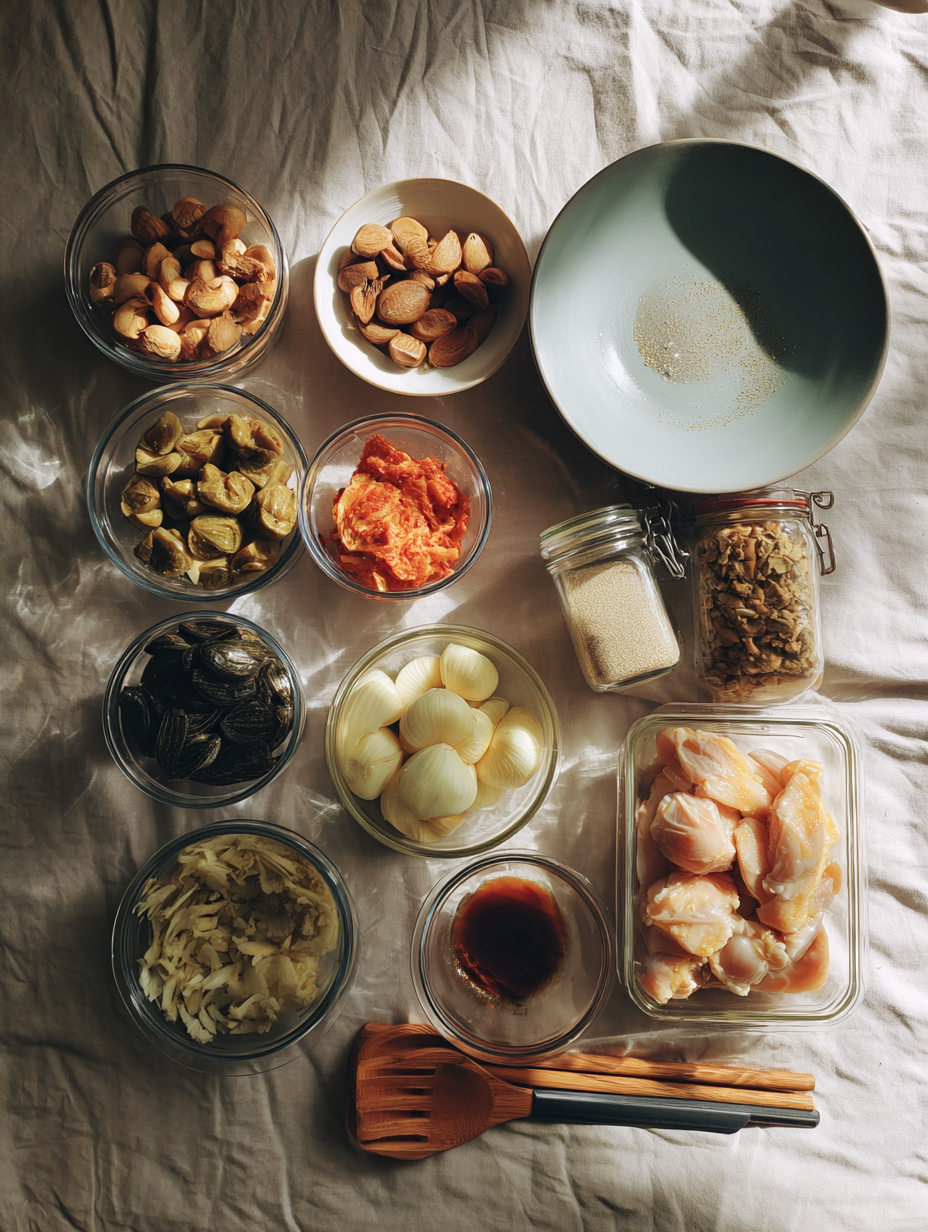 Ingredients for One Pan Honey Garlic Chicken