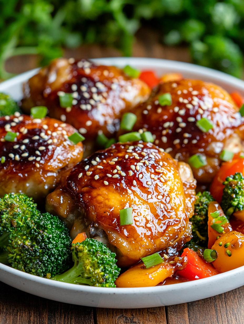 One Pan Honey Garlic Chicken