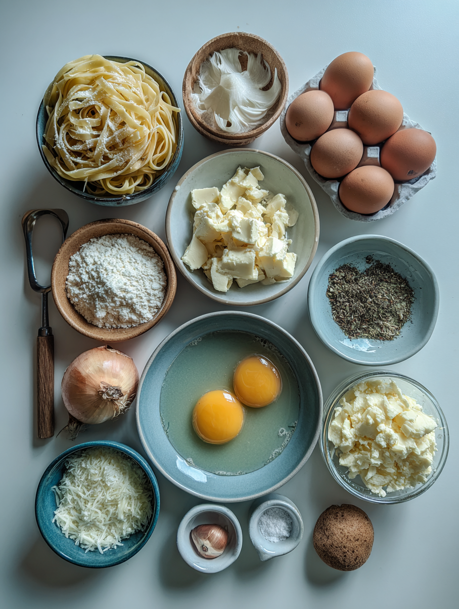 Ingredients for 30-Minute Chicken Fettuccine Alfredo