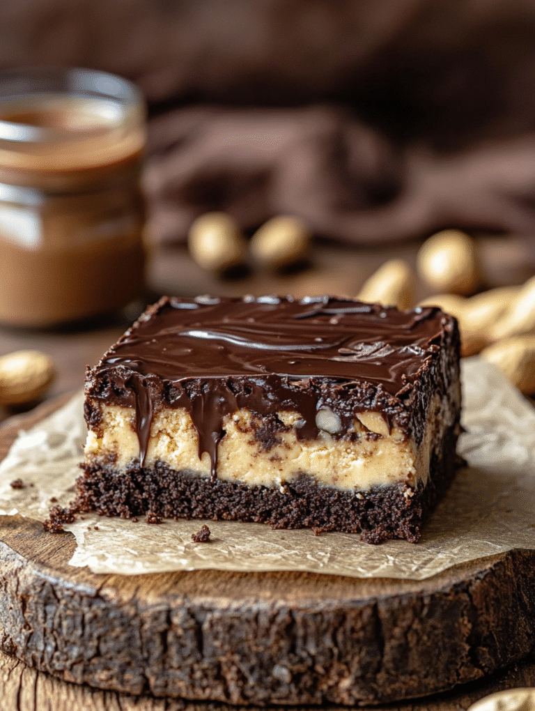 Peanut Butter Cheesecake Brownies