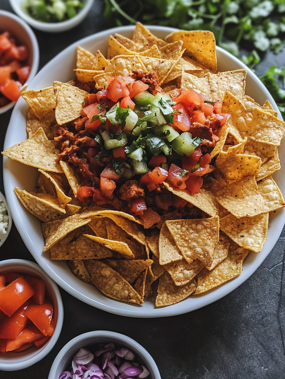 Ingredients for Air Fryer Nachos Easy Snack Recipe