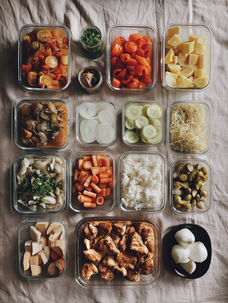 Ingredients for One Pan Lemon Garlic Chicken