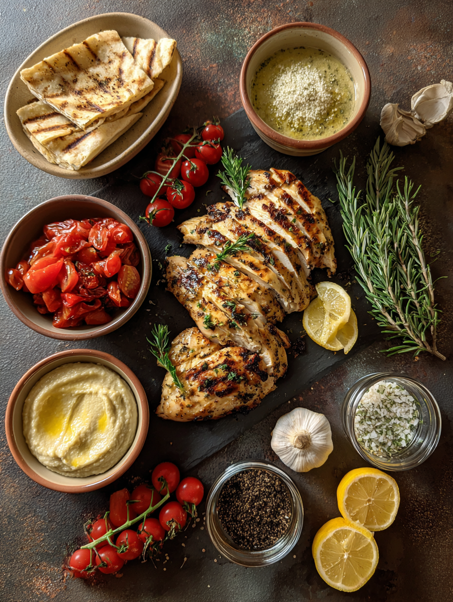Ingredients for Quick 30-Minute Lemon Herb Grilled Chicken