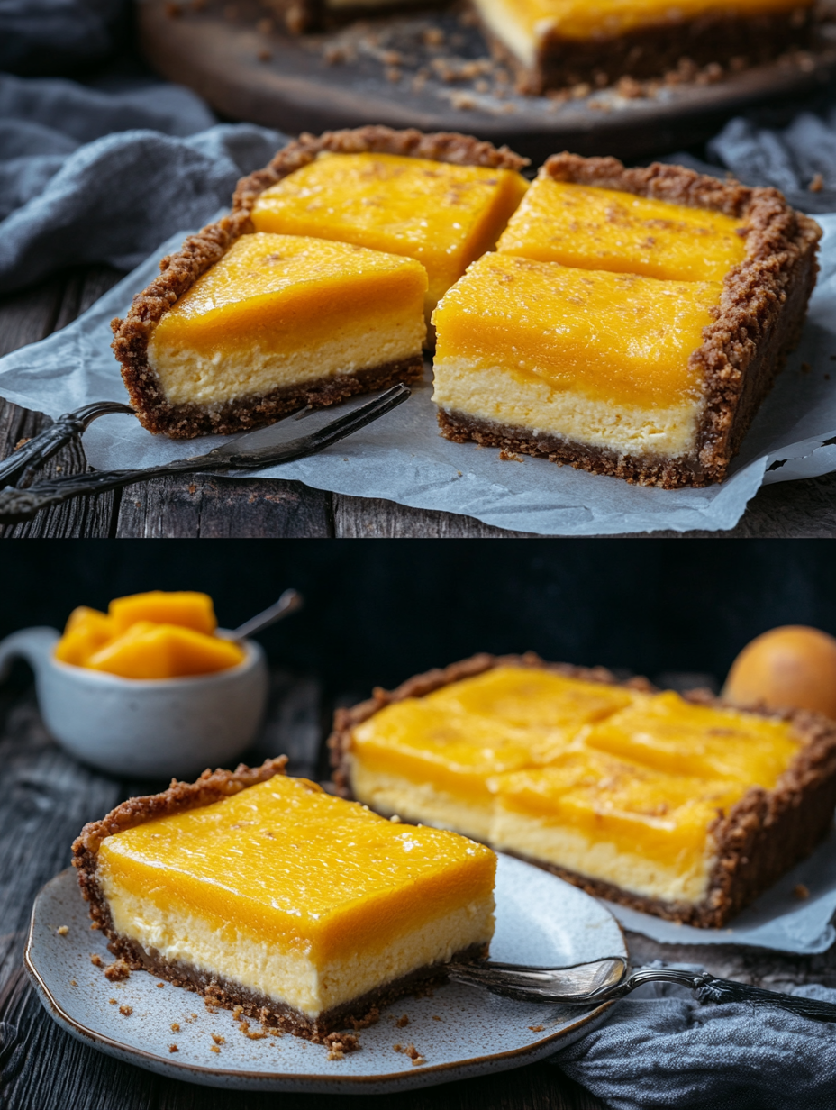 Steps for Mango Cheesecake Bars