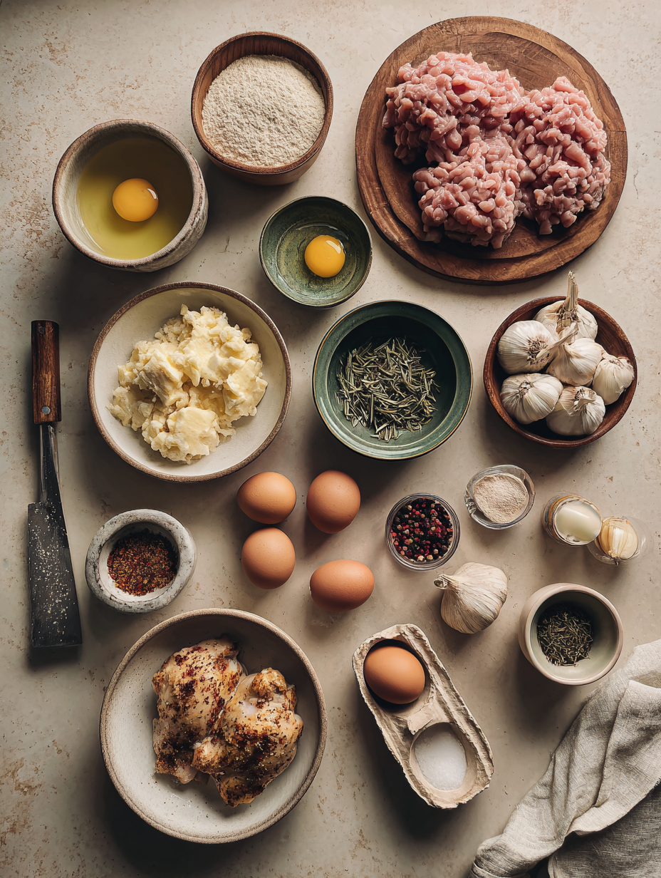 Ingredients for Quick 30-Minute Creamy Garlic Chicken