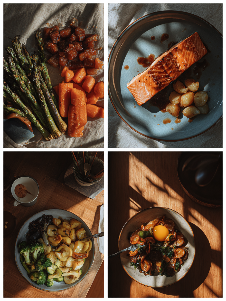 Steps for One Pan Teriyaki Salmon and Veggies