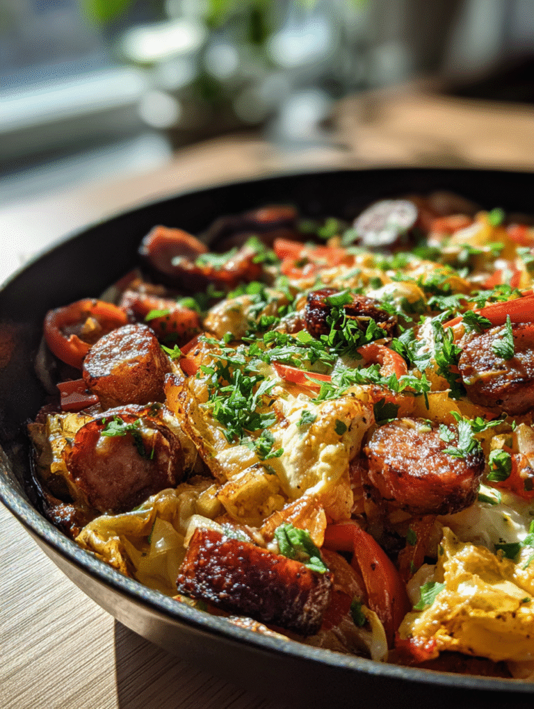 One Pan Sausage and Peppers