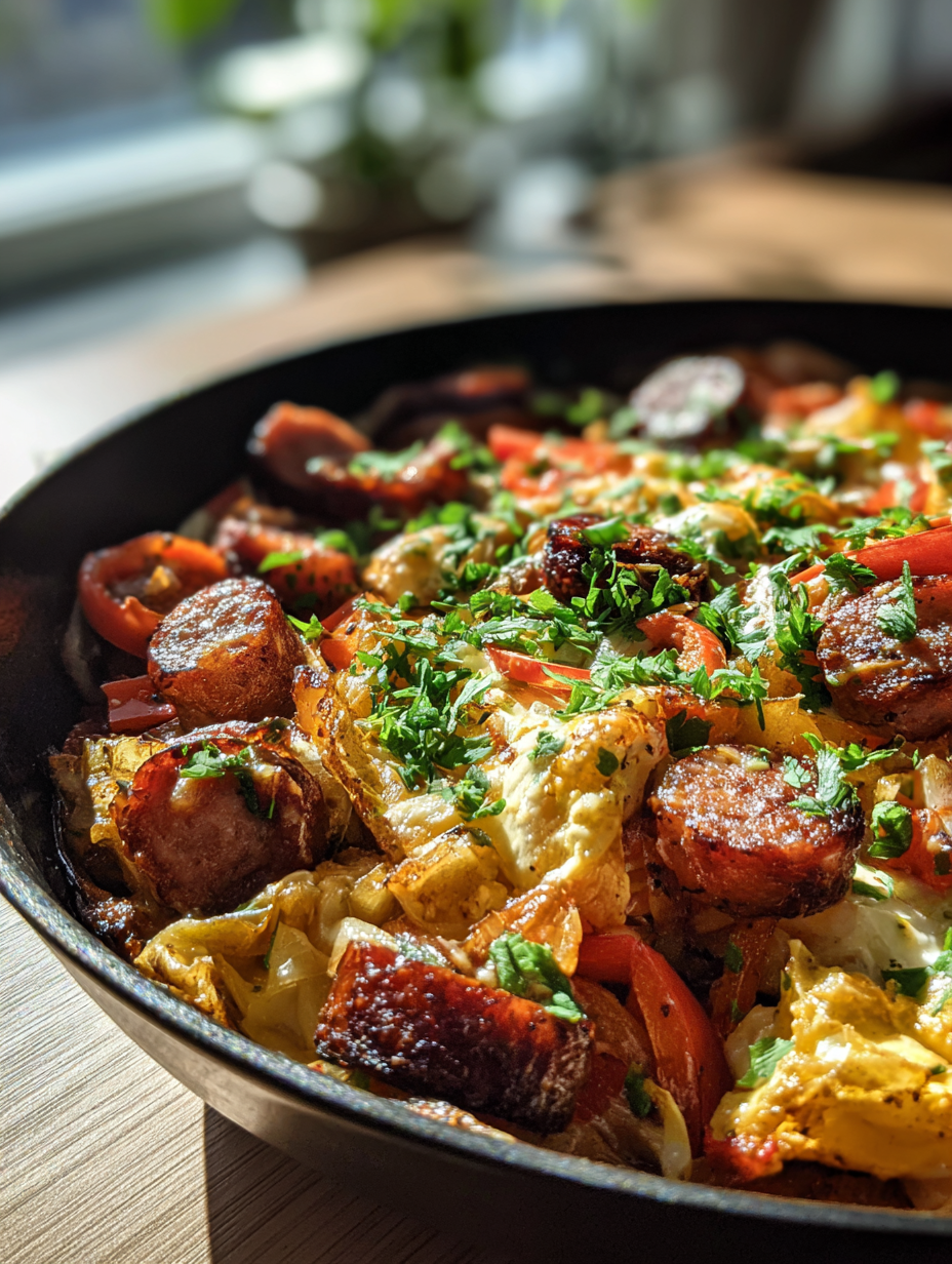 One Pan Sausage and Peppers