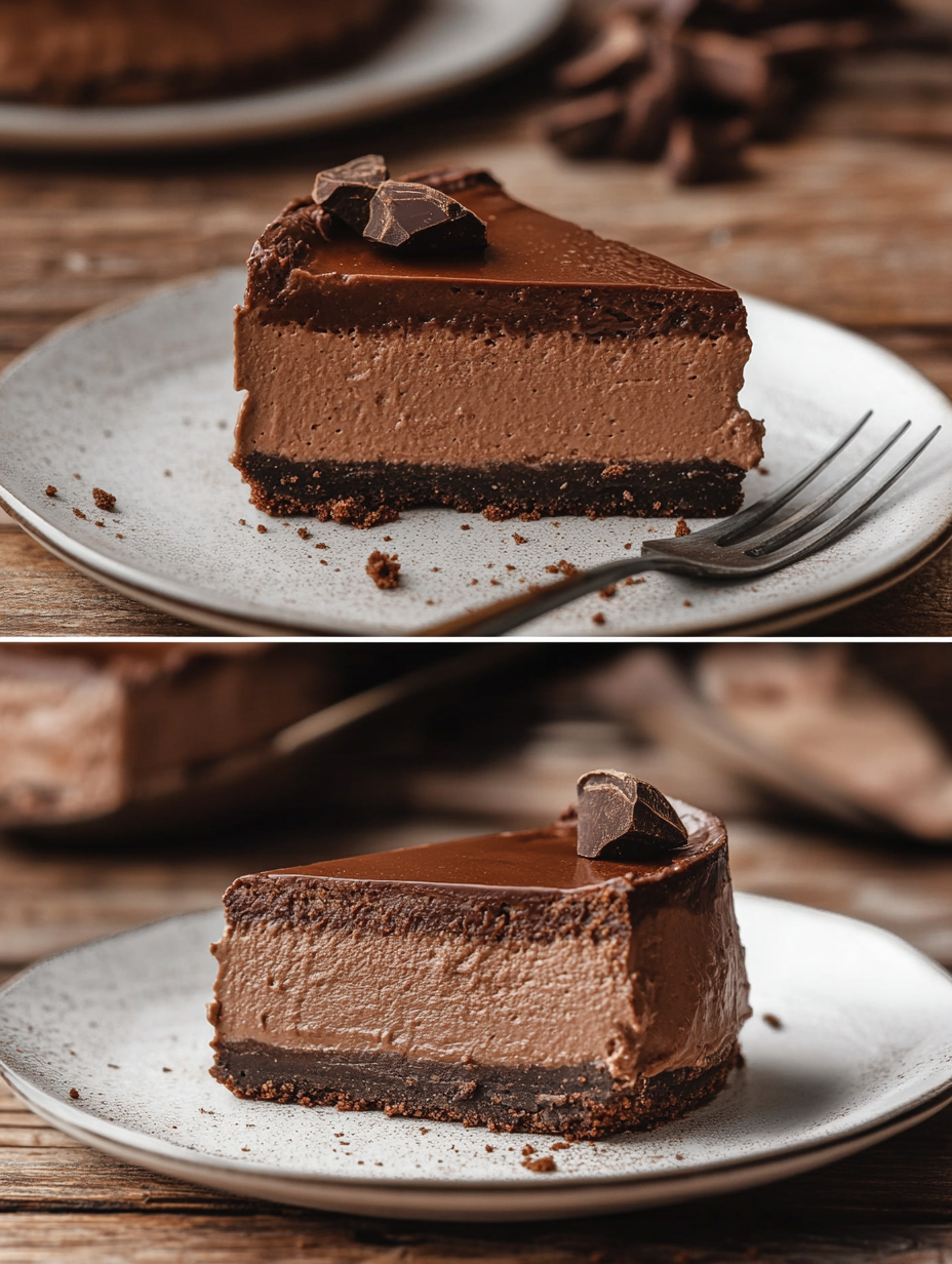 Steps for Chocolate Hazelnut No Bake Cheesecake