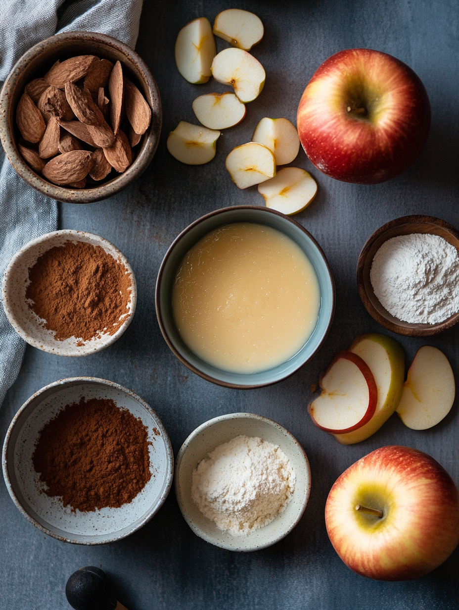 Ingredients for Caramel Apple Cheesecake Bars