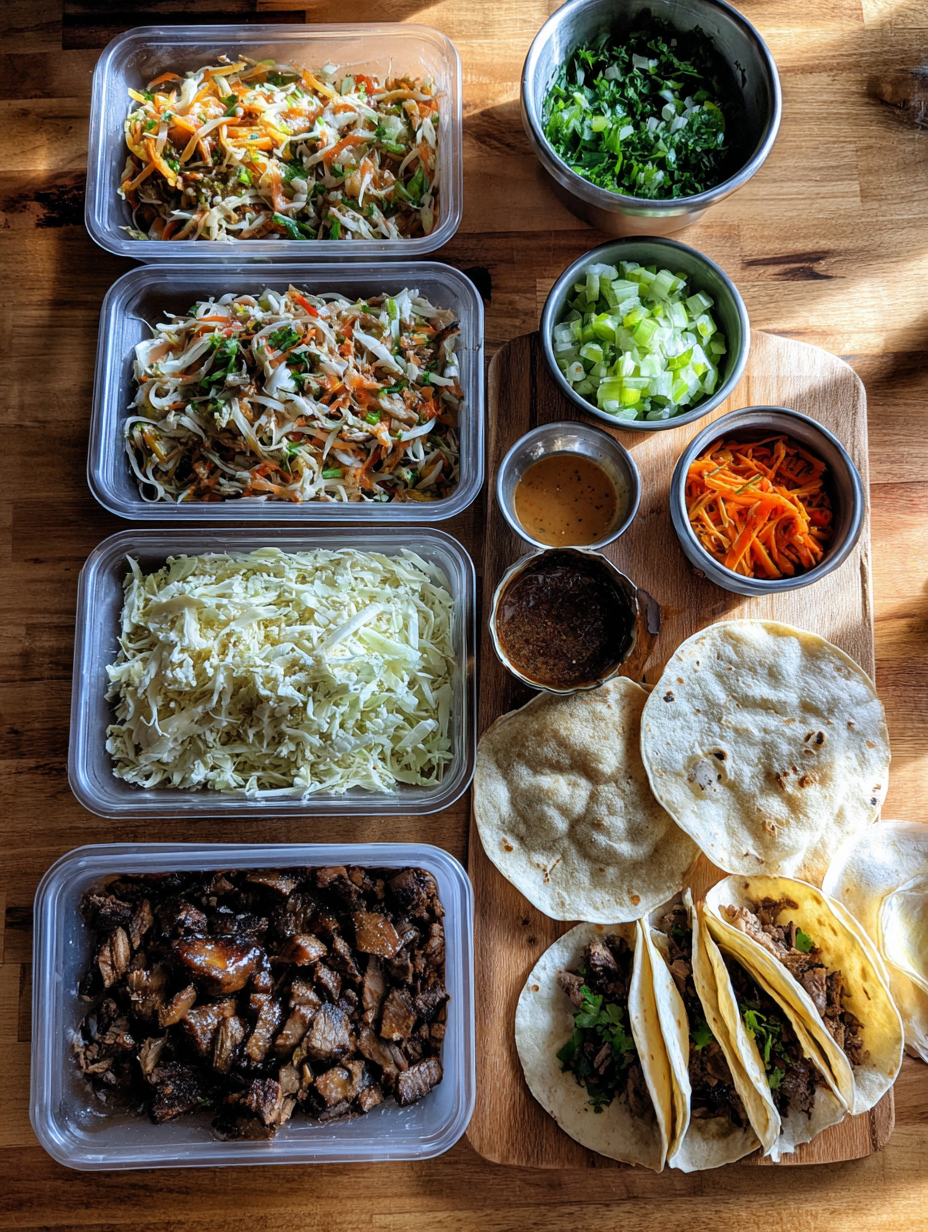 Ingredients for Quick 30-Minute Beef Tacos