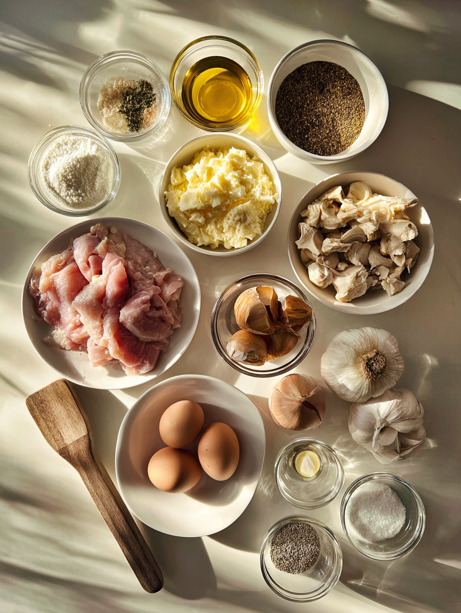 Ingredients for Quick 30-Minute Creamy Garlic Chicken