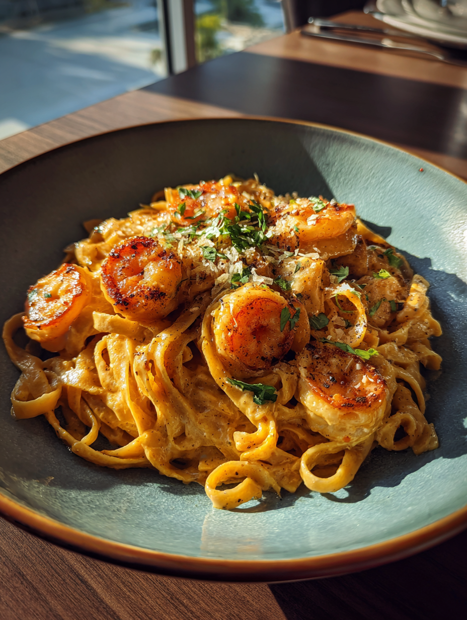30-Minute Chicken Fettuccine Alfredo